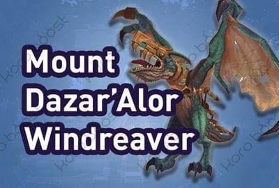 Dazar’Alor Windreaver Mount Boost